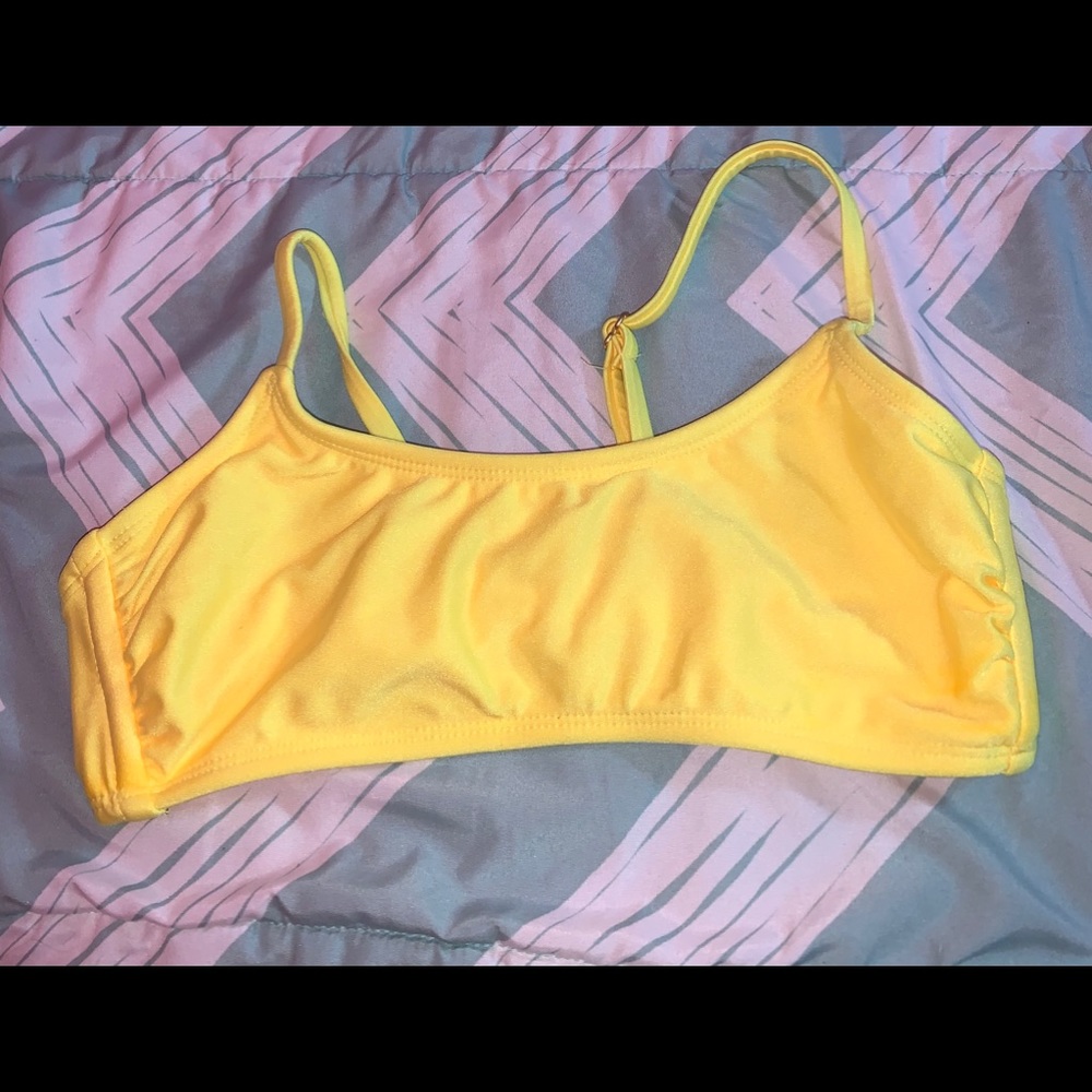 Yellow bikini top